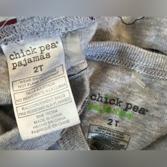 Carters & chickpea toddler Christmas Santa pajama 2 two piece sets 2T two sets - Picture 6 of 12